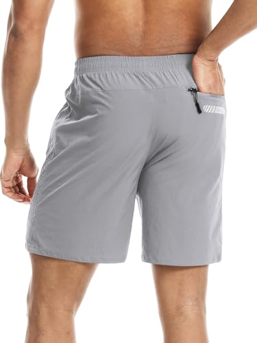 Men's Workout Athletic Shorts 2 Pack 7 Inch Inseam Lightweight Quick Dry Running Shorts Hiking Gym Basketball Shorts2