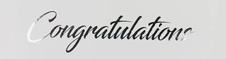 Talking Print 7" IPS HD Video Memory Book, 'Congratulations' Silver Foiled on Cover, A5 Hard Backed Video Brochure - Image 3