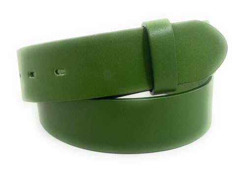 Ceinture Grenade verte herbe aux finitions artisanales et cuir de haute qualité