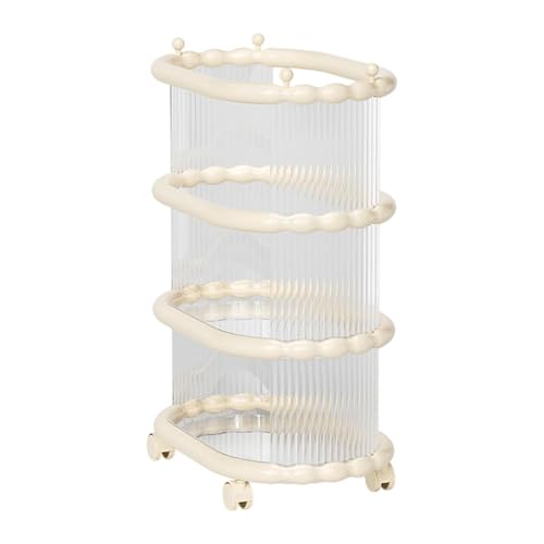 kowaku Yoga Mat Storage Rack Cart Dumbbell Rack Home Gym Multifunction Equipment Organization Yoga Mat Organizer Holder with Wheels, 46cmx30cmx65cm