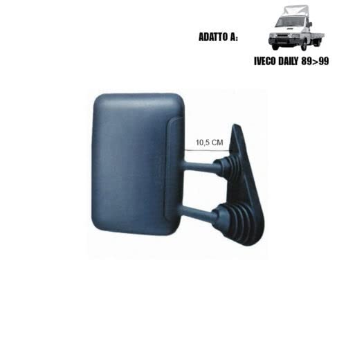 SPECCHIO SPECCHIETTO RETROVISORE DX COMPATIBILE CON IVECO DAILY 89-99 MANUALE CORTO 93924653