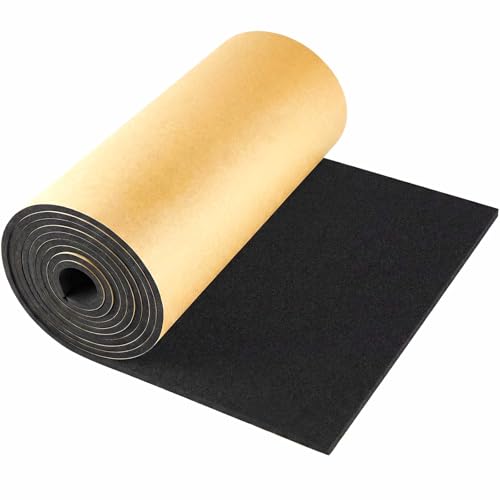 Image of Pangda 1 Piece 236 x 12 x 1 /8 Inch Extra Large Marine Foam Roll Closed Cell Rubber with Adhesive Insulation Sheets Lightweight Single Sided Tape Water Weather Resistant for Craft