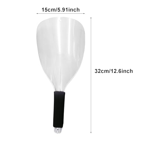 3 protectores faciales transparentes para peluquería con mango esponjoso miniatura 2