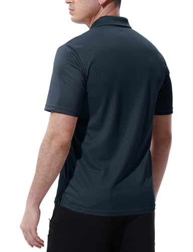 Image of TBMPOY Men's Polo Shirts with Pocket Short Sleeve Casual Sports Golf Shirt