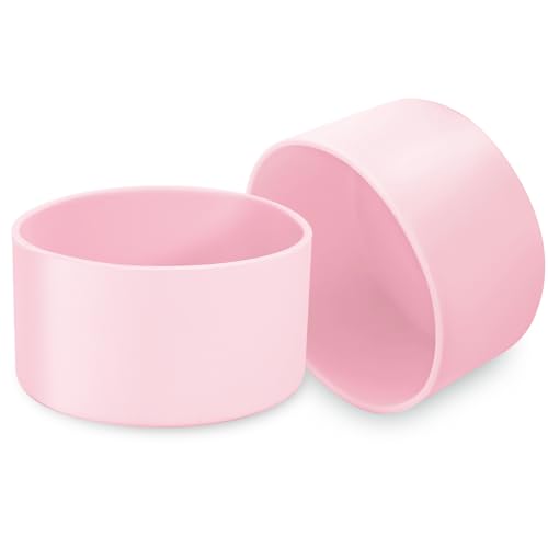 Seimneire 2 Pcs Pink Water Bottle Boot, 3 Inch / 75mm Silicone Sleeve
