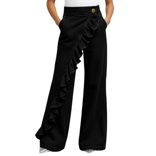 Jean évasé Y2K pour femme coupe bootcut taille haute stretch rétro en denim