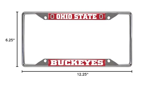 Fanmats 14871 Ncaa Ohio State University Buckeyes Chrome License Plate Frame thumb #4