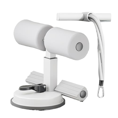 Máquina de sentarse, entrenador abdominal, equipo de gimnasio en casa, con barra ajustable, compacta y ahorra espacio, color negro y , para entrenamiento abdominal y núcleo