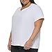 Calvin Klein Performance Women's Plus Size Soft Everyday Short Sleeve T-Shirt, White, 3X