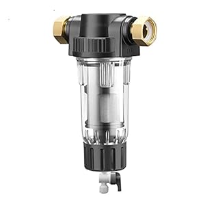 Waterfiltratiesysteem Pre Filter Whole Water Filter Centrale Prefilter Purifier System Siphon Backwash 40 Micron 316 Roestvrij staal Mesh (Color : Host and Filter)