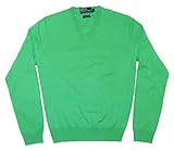 Ralph Lauren Polo Mens Cashmere V-Neck Sweater Green XS $397