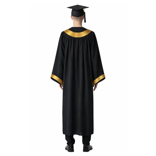 Image of Raj Costume Convocation Dress Graduation Gown and Cap Set for Kids & Adults Convocation Dress Academic Degree Ceremony Robe for School College Graduation Day Matte Polyester Pleated Convocation Gown