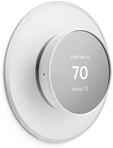 Snow Metal Plate Compatible for Google Nest Thermostat 2020,Nest Trim Plate,Google Nest Thermostat Wall Plate