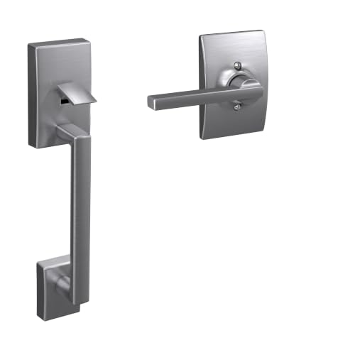 Image of SCHLAGE Century Lower Half Entry Handleset, Latitude Lever, Satin Chrome