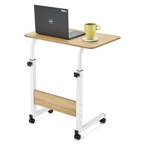 TIENDA EURASIA – Mesa Auxiliar | con Ruedas | Ajustable y Regulable...
