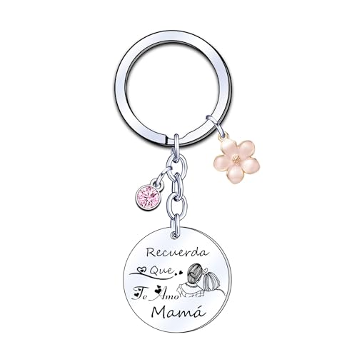 YJYJZX Regalos Llavero para Mamá Llavero Mamá personalizada día de la Madre Regalo original,mamá e hija Regalo de cumpleaños para mamá,Regalo para mi mamá de Navidad