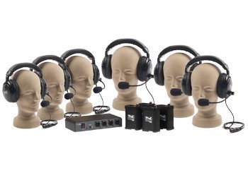 Anchor Audio COM-60FC PortaCom Wired Intercom Package - 6 Users, Cables Not Included