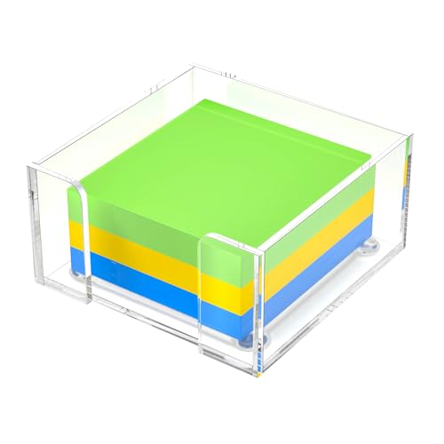 GVPIPYS Sticky Note Holder, Clear Acrylic Notepad Holder for 3' x 3' Sticky Note Storage,Acrylic...