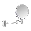 Amazon Basics Wall-Mounted Vanity Mirror – 1X/5X Magnification, Chrome