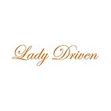 RDW Lady Driven Sticker - Decal - Die Cut - JDM Girl - Orange 8.50' x 2.05'