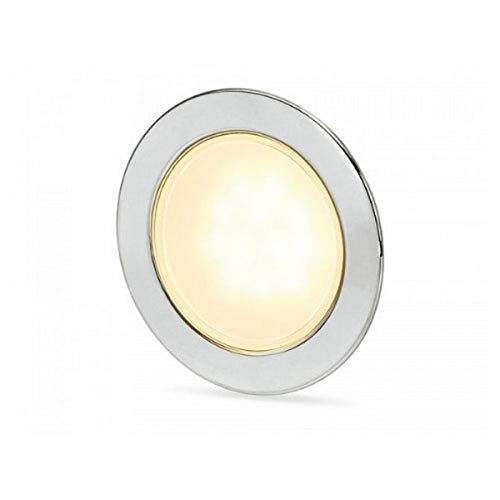 Hella Marine Round Warm White EuroLED 95 Gen 2 LED Down Light - Stainless Steel Rim