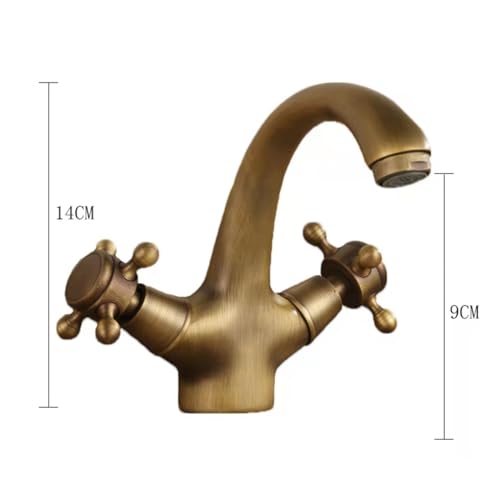 Grifo de lavabo retro vintage negro para renovar baños antiguos sin cambiar de tuberías 6