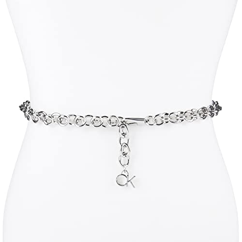 Calvin Klein womens Slim Mesh and Chain Fashion Waist Belts for Dresses, Trousers3