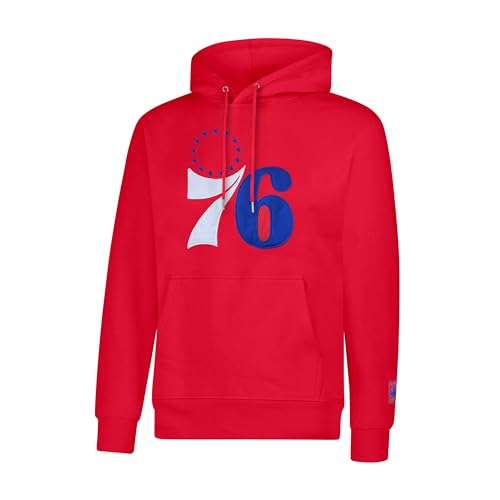 Ultra Game Adults NBA Official Classic Embroidered Hoodie Sweatshirt Philadelphia 76ers Team Color XX-Large