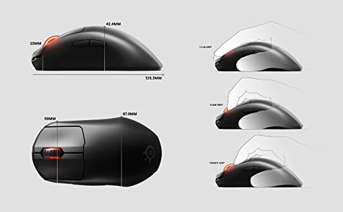 Prime Wireless - Prestazioni Esports Mouse di Gaming Senza Fili - 100 ore di batteria - Sensore ottico TrueMove Air da 18.000 CPI - Switch ottici magnetici - Mouse gaming - Immagine 4