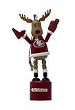 Boelter Brands NFL-Ornament, Teamfarben, 10,2 cm (San Francisco 49ers tanzendes Rentier)