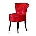 Toaletka i taboret Vanity Chair krzesło do makijażu w europejskim stylu Dressing taboret do makijażu, krzesło do makijażu, oparcie, nowoczesny taboret do sypialni, kolor: czerwony, rozmiar: 73 x 53 x 46 cm)