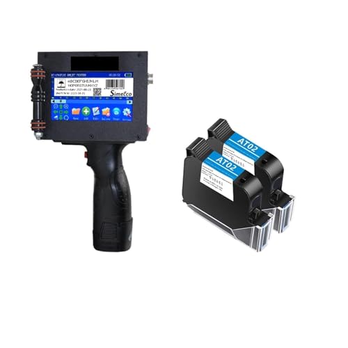 Impresora de Mano Portátil, Impresora de inyección de tinta portátil de caracteres grandes de 5cm, codificador de etiquetas de LOGOTIPO portátil, máquina de impresión solvente de secado rápido para Te