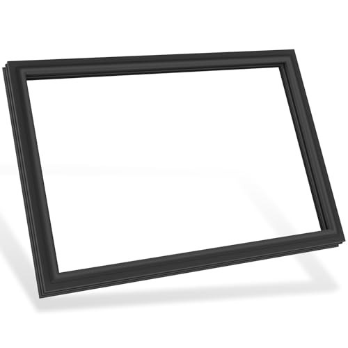 Image of Upgraded 34.2 inchx 22.8 inch W10436252 Refrigerator Freezer Door Gasket Compatible with Whirlpool,Kenmore, Kitchen-Aid and Maytag Freezer Door Seal Refrigerator Gasket W10131754 W10164041 W10164041N Black