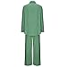 Firzero Womens 2 Piece Sets Going Out Spring Summer Long Sleeve Button Down Cardigan Wide Leg Pants Lounge Outfits Tracksuits with Pocket