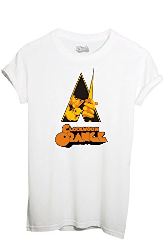 MUSH T-Shirt Orange mecanique-Film by Dress Your Style - Homme-M Blanc