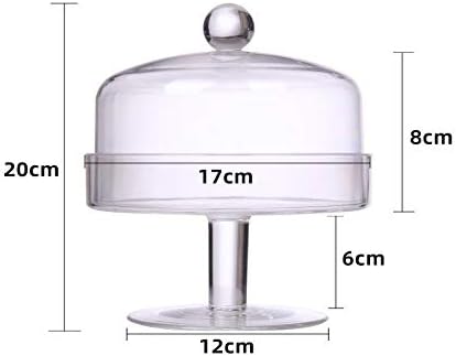 Z W Dong 透明なケーキスタンド 多機能創造的なデザートテーブルアンチ秋プラスチックケーキドーム結婚式のテーブルデコレーションプレート ケーキスタンド Size 34 21cm B0tk7s 6 035円