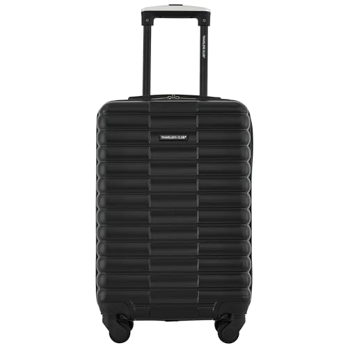 Image of Travelers Club 22-Inch Gilroy Rolling Hardside Carry-On Luggage, Black