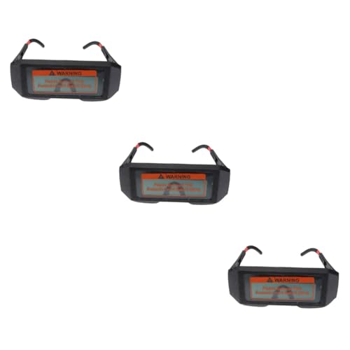OSALADI 3piezas Gafas De Soldadura Filtro De Oscurecimiento Automático Lentes Ajustables Protección Uv Gafas De Seguridad Para Soldadores Protección Óptima Para Ojos Condiciones De