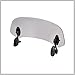 RATCHROLL 28.5cm Motorcycle Windshield Motorcycle Wind Deflector Grey Lens Adjustable Clip Windshield Extension Universal Fit for Most Motorcycle Scooter Replacement Car Parts