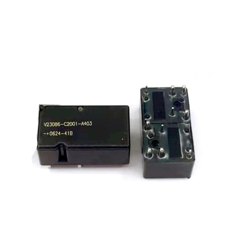 Relais V23086-C2001-A403 12VDC de type mini double pour circuits imprimés automobiles lot de 5