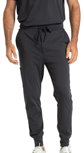Jogger Scrub Pant for Men - 2 Pockets, 1 Cargo Pocket, Drawstrings Waistband, Moisture-Wicking, Contemporary Fit