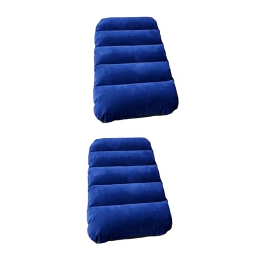 BESPORTBLE 2pcs Inflatable Chair Back Cushion Multi-Purpose Flocking Pillow for Outdoor