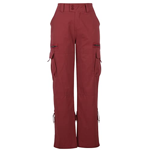 Parachute Pants for Women Tactical Cargo Hiking Pants Teen Girls Trendy Y2k Low Waist Pockets Loose Baggy Sweatpants3