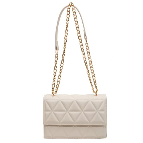 Small Quilted PU Leather Crossbody Bag for Women Quilted Purse Cresent Shoulder Bags Handbags