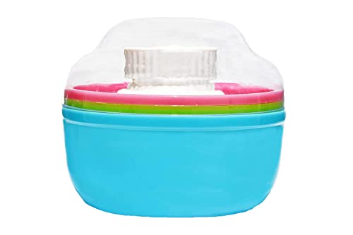 Lappu Portable Baby Powder Puff with Box Holder Container for Newborn and Kids for Baby Face and Body (Blue1) Lappu Portable Baby Powder Puff with Box Holder Container for Newborn and Kids for Baby Face and Body (Blue1)