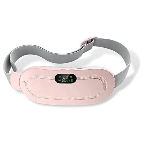 Portable Cordless Heating Pad, Electric Waist Belt Device, Fast Heating Pad for Cramps with 3 Heating Levels & 4 Vibration Massage Modes, Menstrual Heating Pad for Women & Girl Cover
