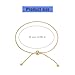 QERPON Adjustable Gold/Silver Tone Anklet Bracelet Elegant Ankle Thin Chain Jewelry for Women Fashionable Foot Accessories