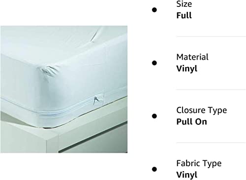 Home Expressions BD-5228 4Gauge Vinyl Plastic Mattress Protector Fitted Sheet Style Waterproof Mattress Cover Breathable And Spill Protection Fits A Mattress Up To 11.5 Inch Deep  thumb #1