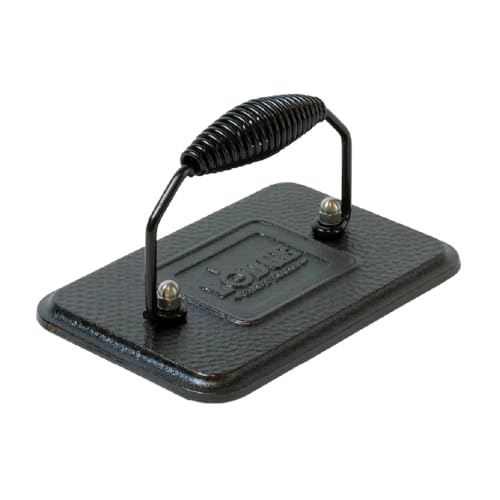 Lodge LGP3 Rectangular Cast Iron Grill Press, Pre-Seasoned