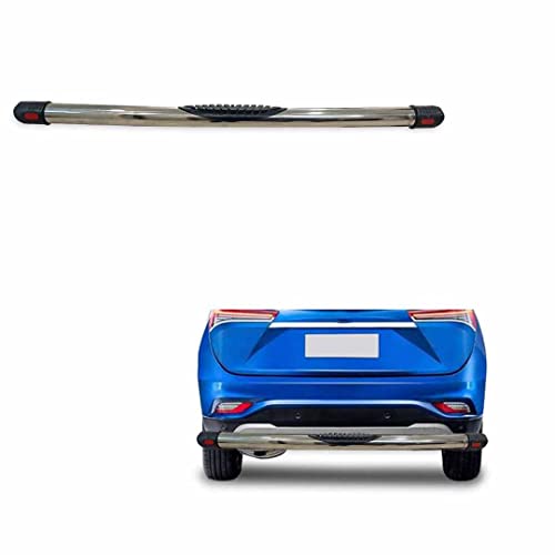 Image of Stainless Steel High Gloss Safety Rear Bumper Protector for MG Hector Plus